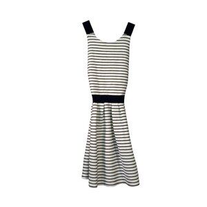 Candies Size Small Navy and White Striped Sleeveless A-Line Dress